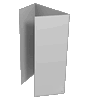Faltblatt, gefalzt auf 15,0 cm x 26,5 cm, 6-seiter (2-bruch Fensterfalz)<br>beidseitig bedruckt (4/4 farbig + 1 Sonderfarbe HKS)
